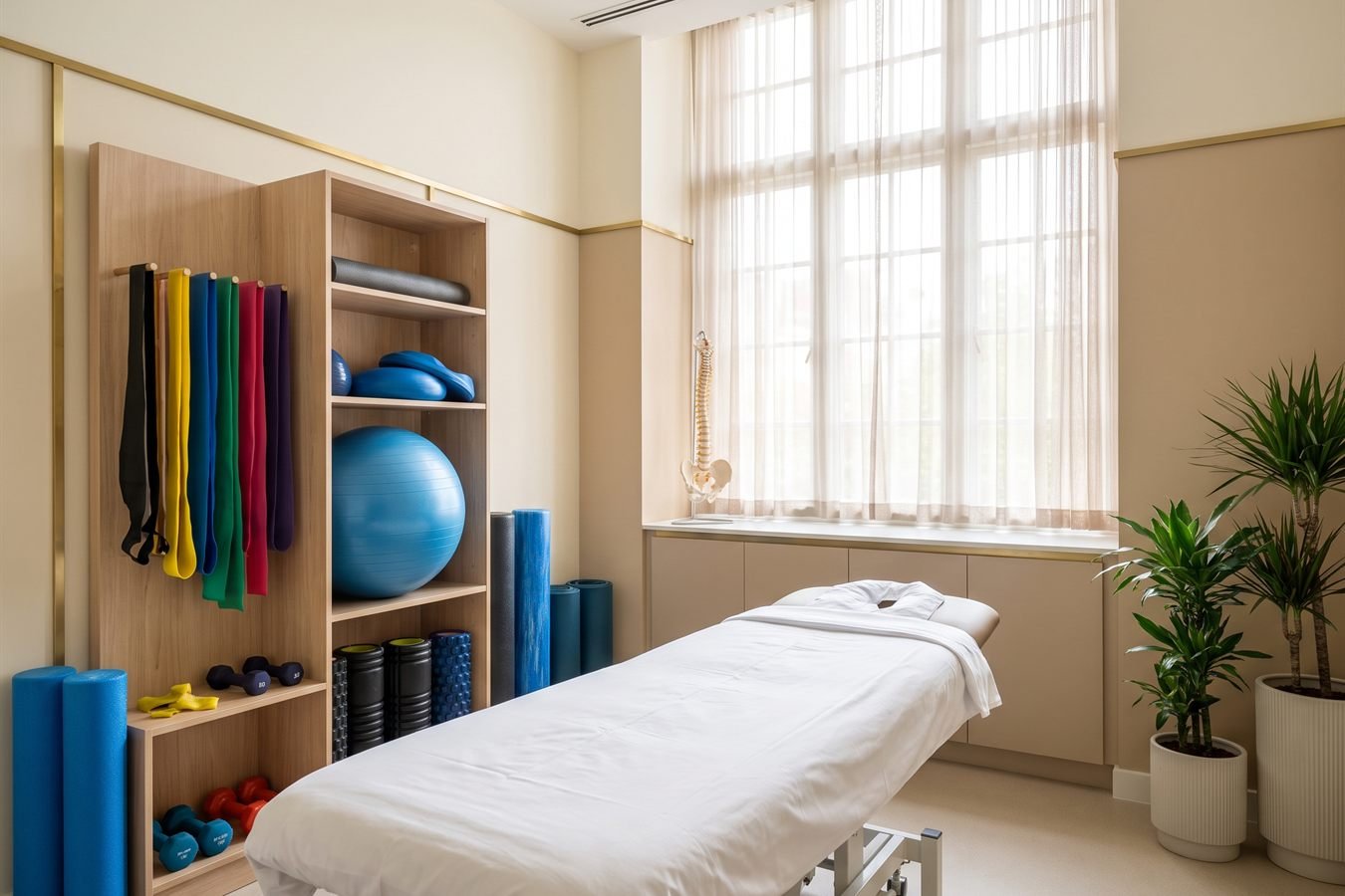 Sala de atendimento de fisioterapia da Prime Estética
